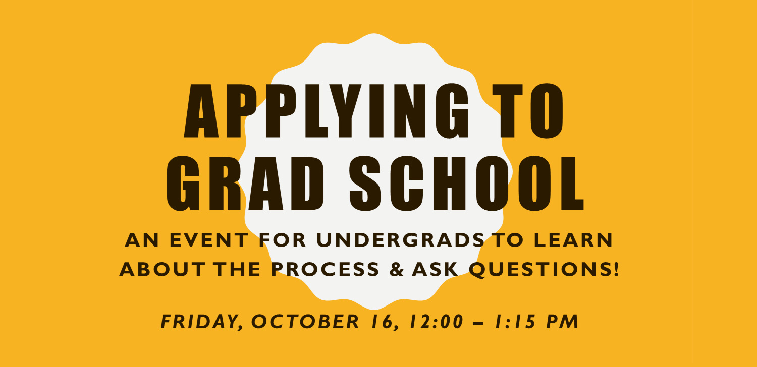 Applying to Grad School Zoom Workshop