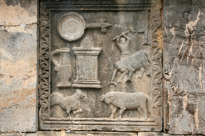 "Sacrificial Altar from Djemila, Algeria" (photo © Claudia Moser)