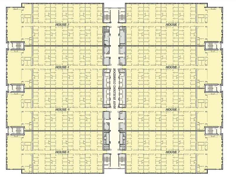 Munger Hall Typical Residential Floor Plan, taken from the Scoping Hearing Presentation (final rev 08032021)