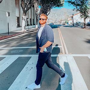 Hunter Morelos-Clark Hunter Morelos-Clark crossing a street in downtown Santa Barbara
