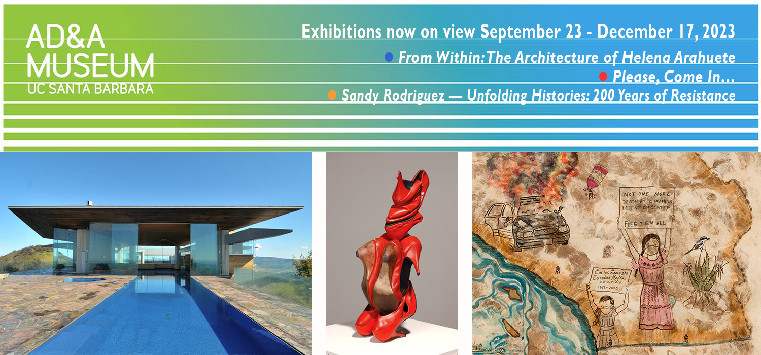 Exhibitions currentlly at the Art, Design & Architecture Museum 