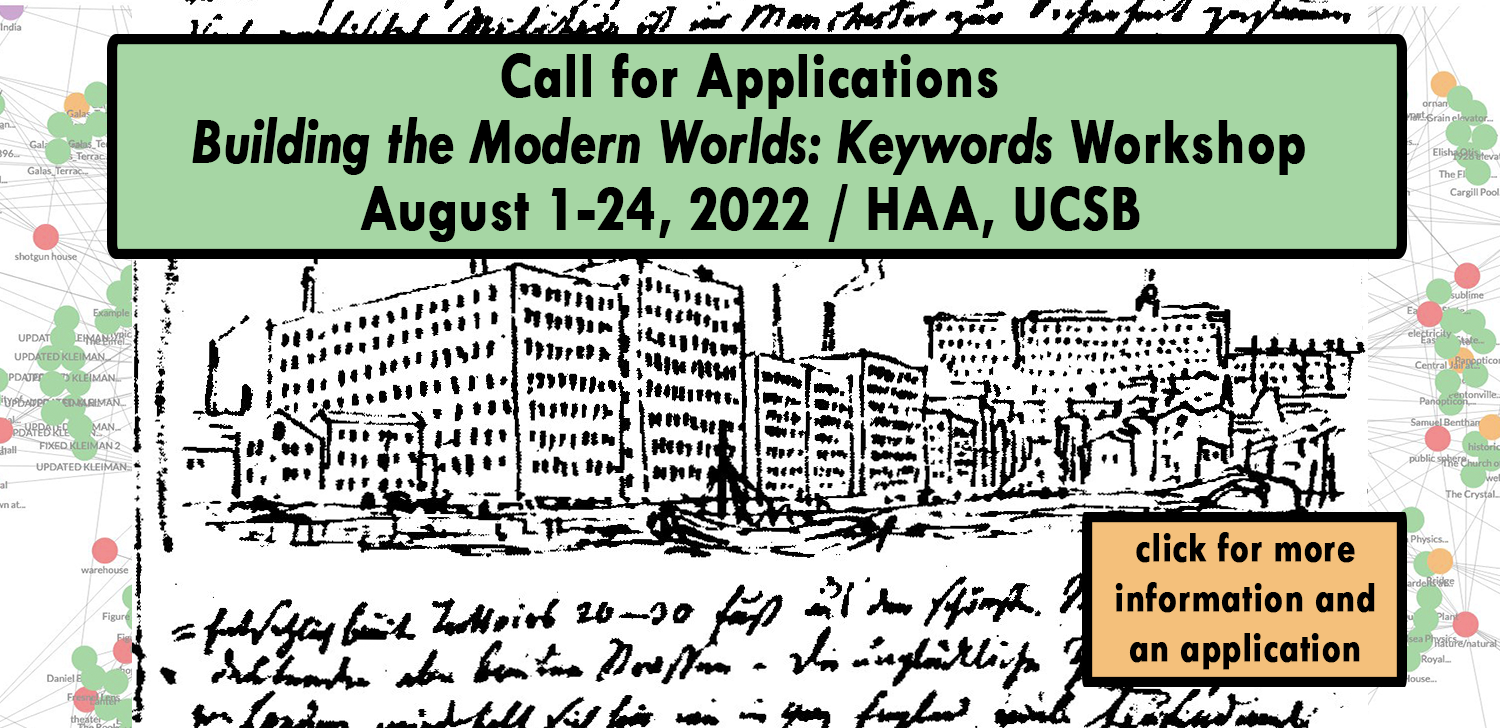 Call for Applications: Building the Modern Worlds: Keywords Workshop