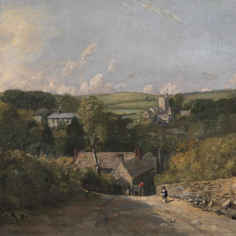 John Constable, Osmington Village, 1816-1817 (image courtesy Yale Center for British Art, Paul Mellon Collection)